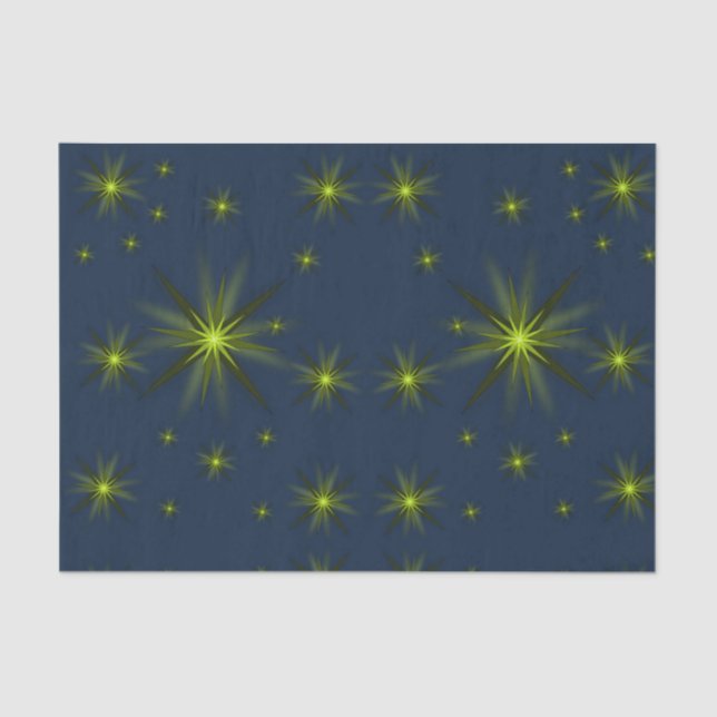 Seda Estrellas de papel de tejido decorativo (Anverso)