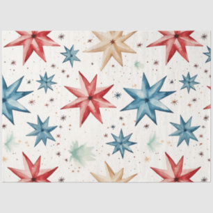 Seda Estrellas de papel y Navidades de copos de nieve