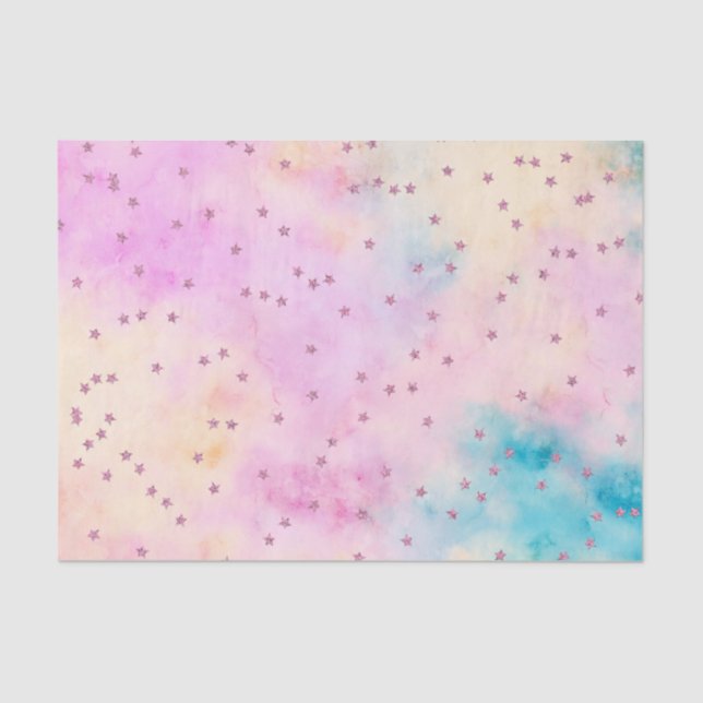 Seda Estrellas sobre papel de mármol (Anverso)