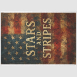 Seda Estrellas y rayas en papel de desconchamiento en p