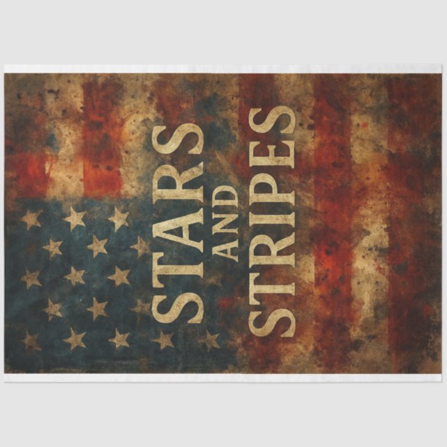 Seda Estrellas y rayas en papel de desconchamiento en p (Anverso)