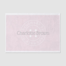 Seda Fabricado a mano por papel de tejido del botón de