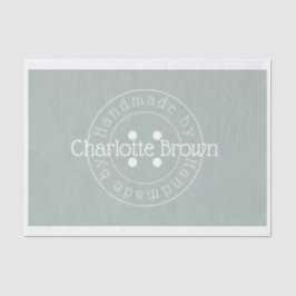 Seda Fabricado a mano por papel de tejido del botón de