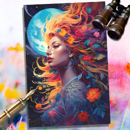 Seda Fantasy Moon Chica 4 Papel de descomposición