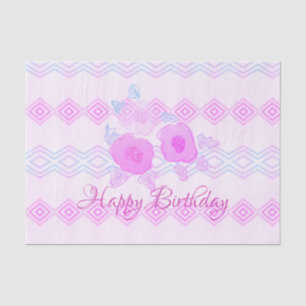 Seda Feliz Cumpleaños O Cualquier Ocasión De Papel Teji