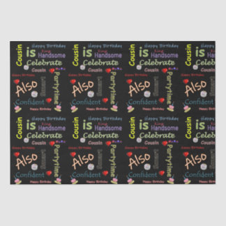 Seda Feliz cumpleaños, primo de papel de té