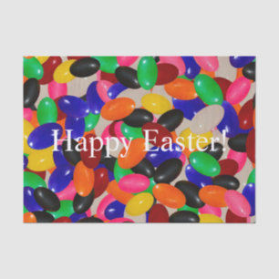 Seda ¡Feliz Pascua! Regalo de papel de tapicería de gel