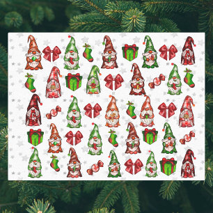 Seda Festividad Gnomes Papel Tejido de Estrellas Platea