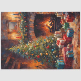Seda Fireside Glow y Navidades Papel matutino de la pág