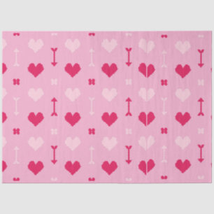 Seda Flechas de amor y papel de tejidos en flor