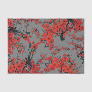 Seda Flores sakura Papel de tejidos