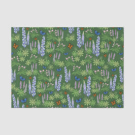 Seda Flores y mariposas desacoplan el altramuz de papel