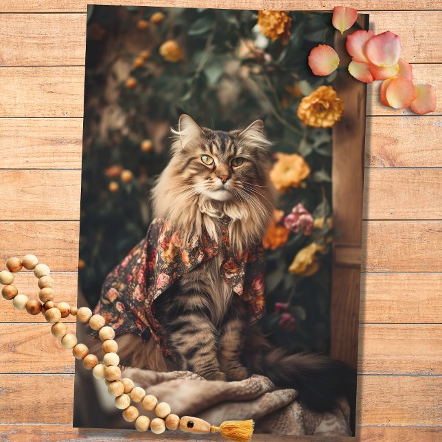 Seda Gato de Boho en Florines 4 Papel de desconfianza (Subido por el creador)