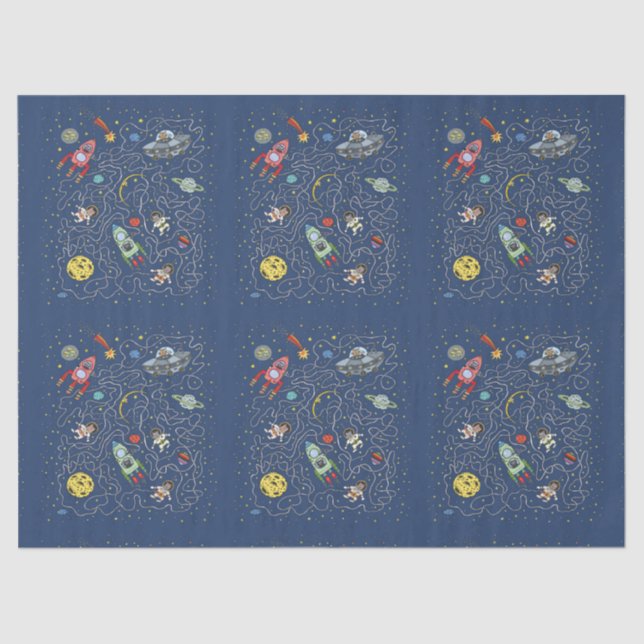 Seda Gatos con papel de tejido espacial (Anverso)