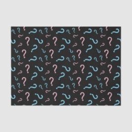 Seda Género rosa o azul revelan papel de tejido negro