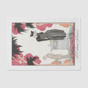 Seda George Barbier, papel de tejidos Art Deco