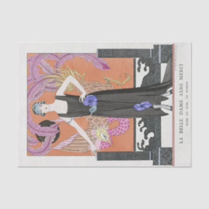 Seda George Barbier, papel de tejidos Art Deco