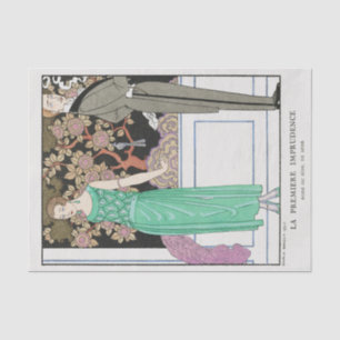 Seda George Barbier, papel de tejidos Art Deco