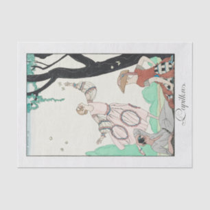 Seda George Barbier, papel de tejidos Art Deco