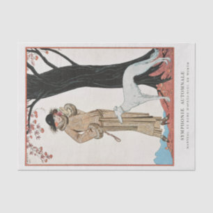 Seda George Barbier, papel de tejidos Art Deco