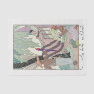 Seda George Barbier, papel de tejidos Art Deco