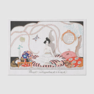 Seda George Barbier, papel de tejidos Art Deco