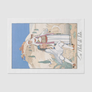 Seda George Barbier, papel de tejidos Art Deco