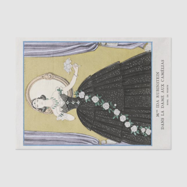 Seda George Barbier, papel de tejidos Art Deco (Anverso)