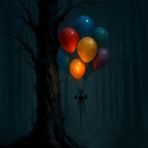 Seda Globos místicos en papel de decoupage de bosque es