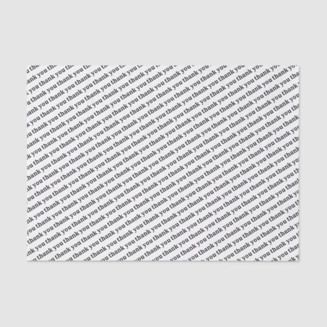 Seda Gracias Papel De Tejido (Anverso)