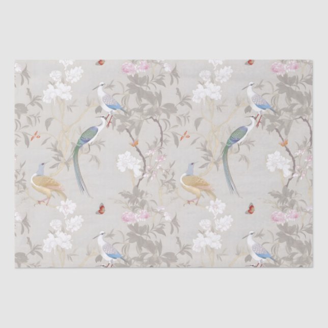 Seda Gray Gardens Chinoiserie Papel de envolvimiento (Anverso)