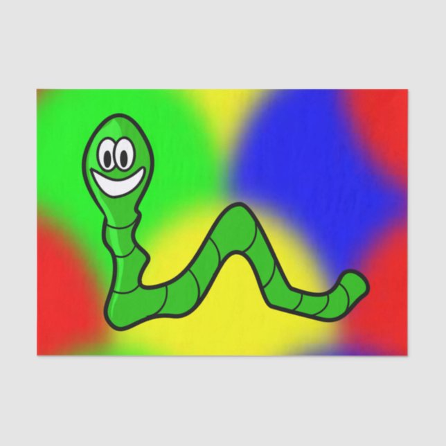 Seda Gusanos de papel de tejido decorativo (Anverso)