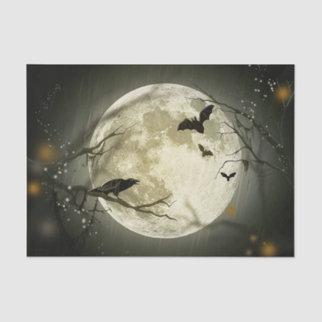 Seda Halloween Moon cruza papel de debate nocturno (Anverso)