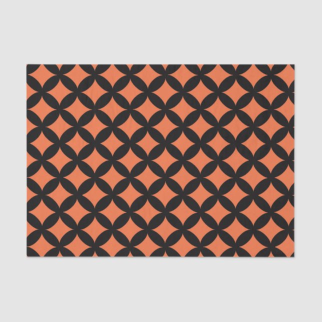 Seda Halloween naranja papel de regalo bolso de regalo (Anverso)