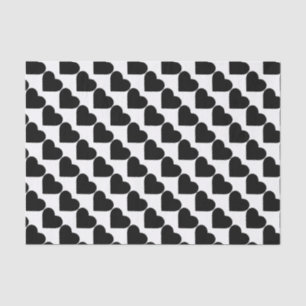 Seda HAMbyWG - Papel de tejidos - Corazones negras