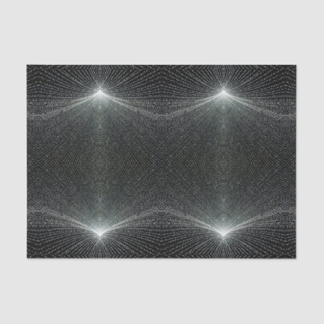 Seda HAMbyWG - Papel de tejidos - Negro con luces (Anverso)