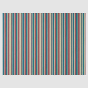 Seda Heffalumnio Papel de tejidos a rayas rojas beige-r