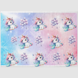 Seda Hermoso unicornio con papel de tema de globos