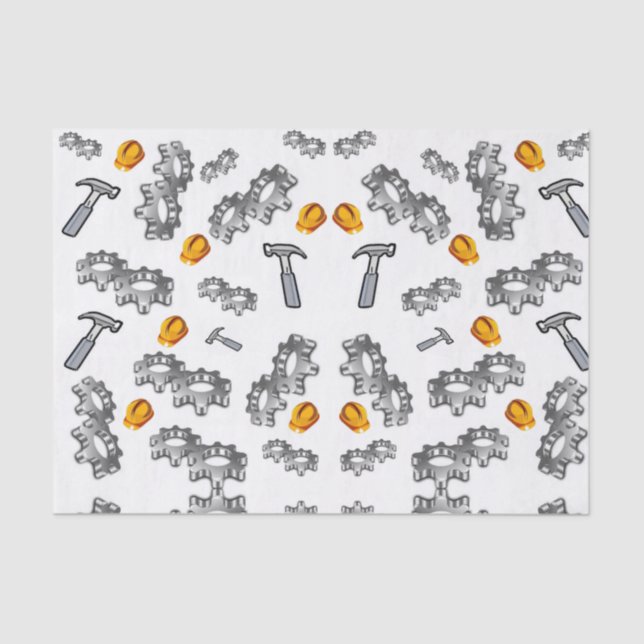 Seda Herramientas de carpintería de papel de tejido dec (Anverso)