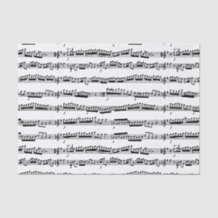 Seda hoja de notas de papel tisular en blanco y negro