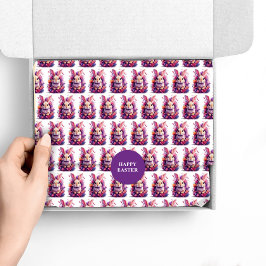 Seda Hoja plana de papel de envolvimiento de conejo de 