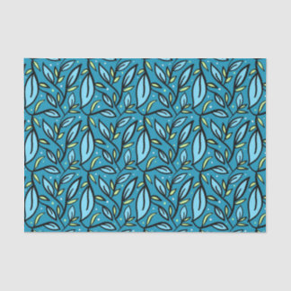 Seda Hojas de papel de tejidos azules