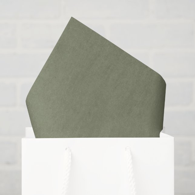 Seda Hojas de papel tisú Chroma Textura - Salvia (Bolsa de regalo)