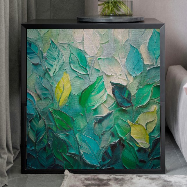 Seda Hojas verdes Papel de tono texturizado de descasca (Subido por el creador)