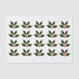 Seda Holly Navidades envolviendo papel de regalo