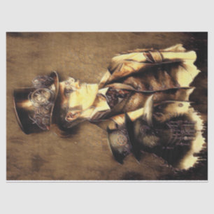 Seda Hombre de Steampunk con papel de barrido