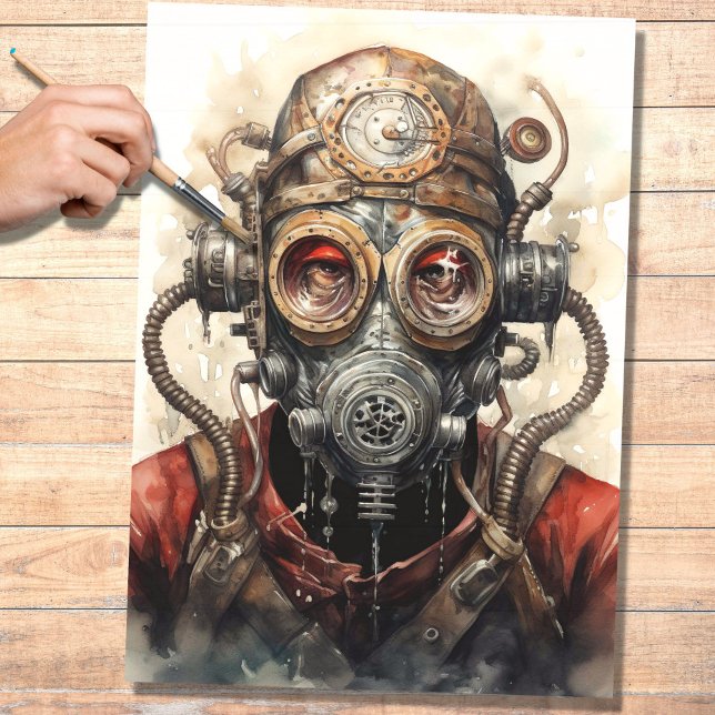 Seda Hombre de Steampunk con papel de máscara 1 para la (Subido por el creador)