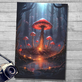 Seda Hongos en el bosque 1 Papel de descomposición