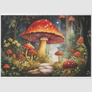 Seda Hongos en el bosque 6 Papel de deshielo