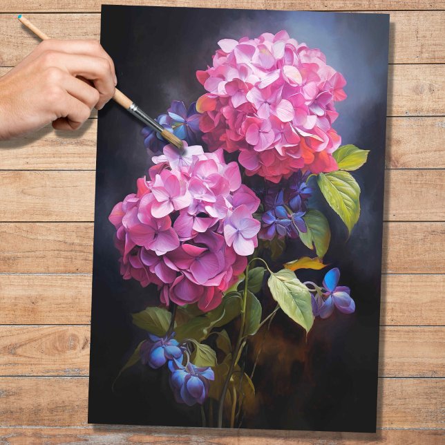 Seda Hydrangea rosa 1 Papel de descomposición (Subido por el creador)